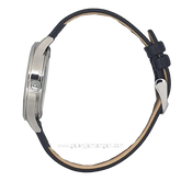 ELLE EL007-1S02L03 Black Silver Dial White Leather Strap